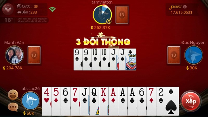 Cách chơi Tiến Lên Miền Nam Choangclub chi tiết cho người mới bắt đầu